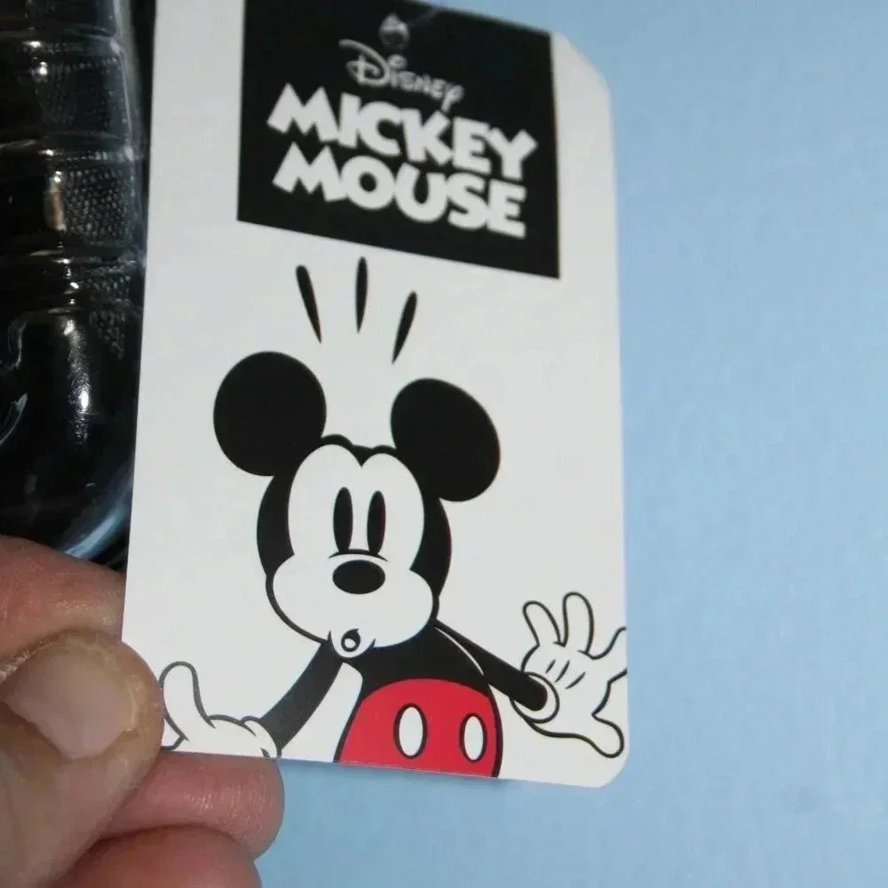 Disney Mickey Mouse Clear Clutch with Removable and Adjustable Black Strap NWT